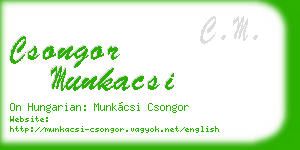 csongor munkacsi business card